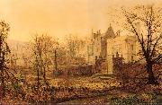 Atkinson Grimshaw Knostrop Hall, Early Morning oil painting on canvas
